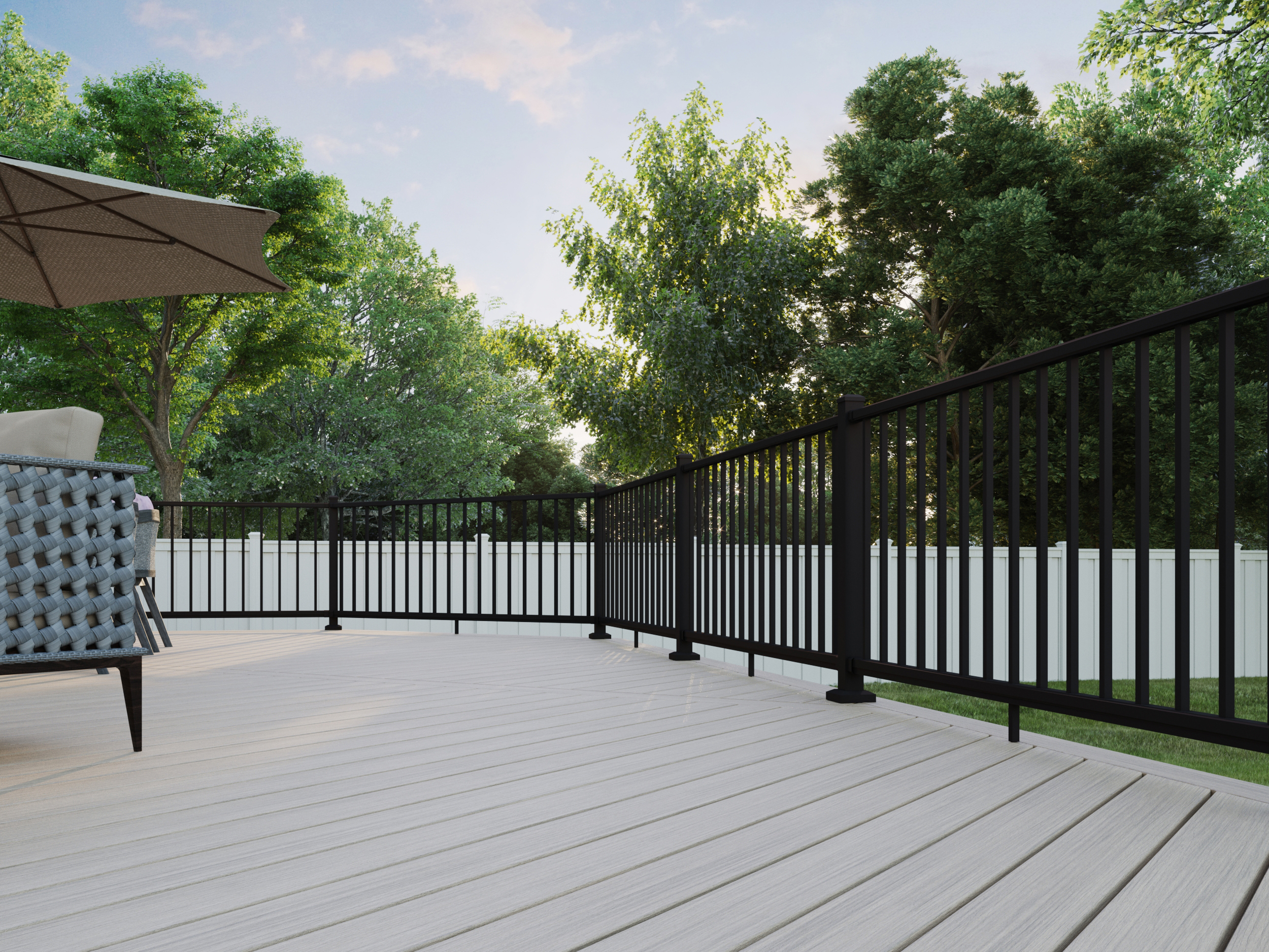 Black/Bronze Railing