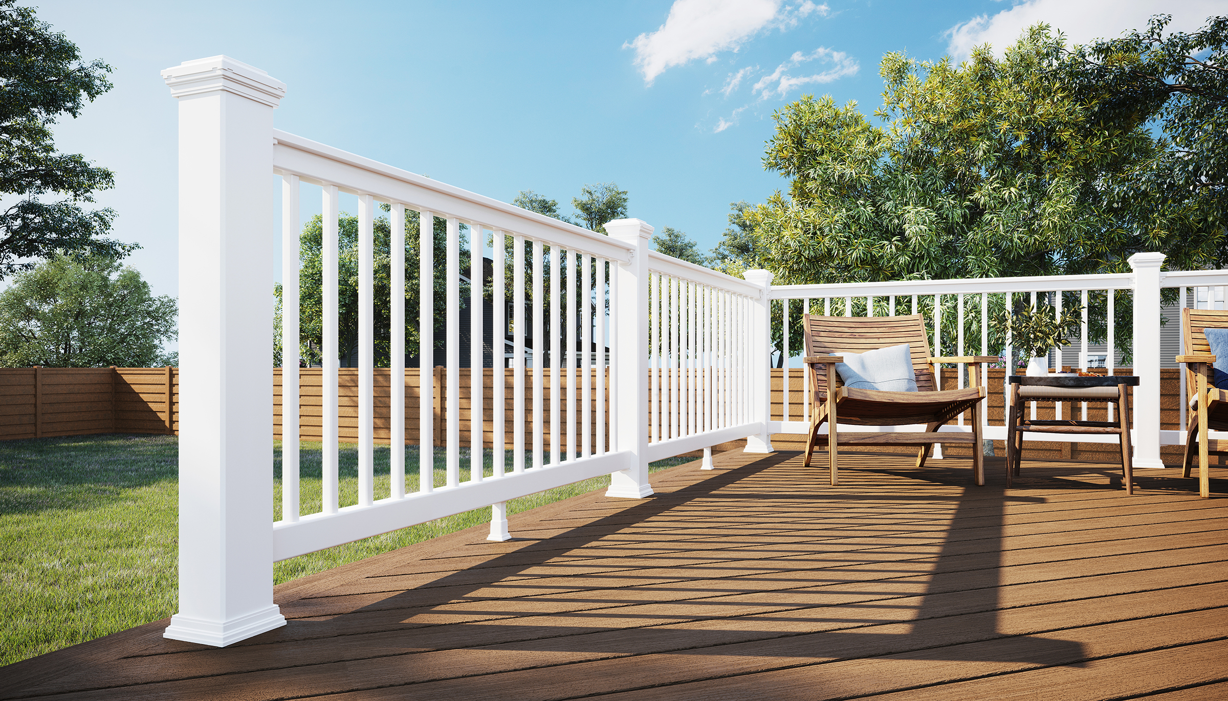 White Composite Railing